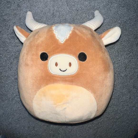 SOLD • Squishmallows Official Wilfred the Brown Highland Cow - Picture 1 of 3